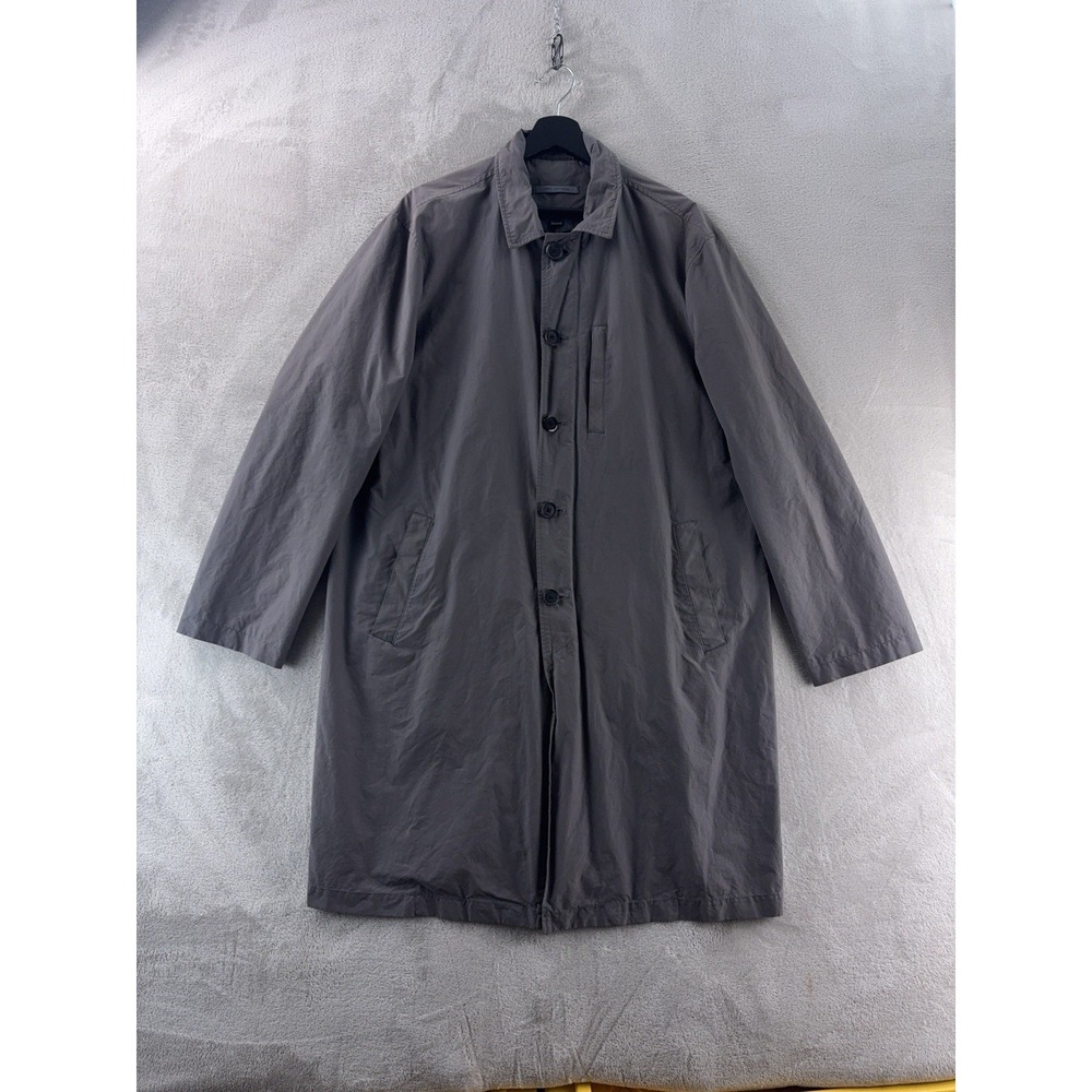 John Varvatos Coat Mens‎ Size 50 Gray Minimal Designer Overcoat Jacket Dress